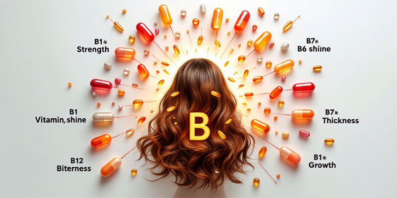 How Vitamin B Complex Promotes Hair Health and Prevents ThinningWant great-looking hair?