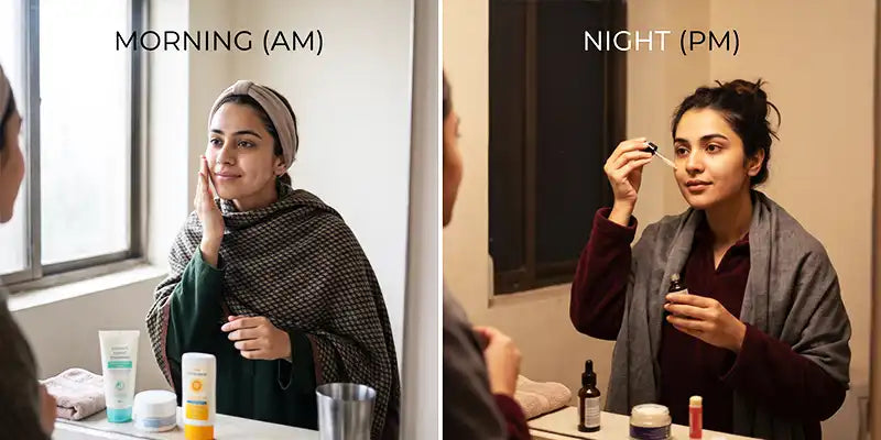 Winter Skincare Routine in Pakistan Morning and Night Steps