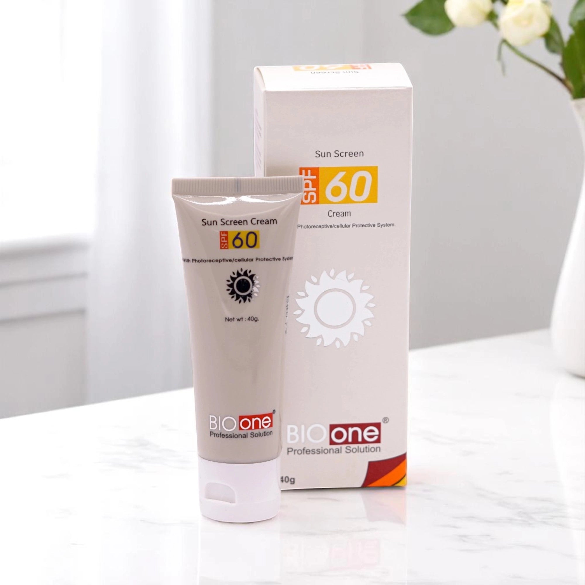 BIO ONE SPF 60 Sunscreen with box