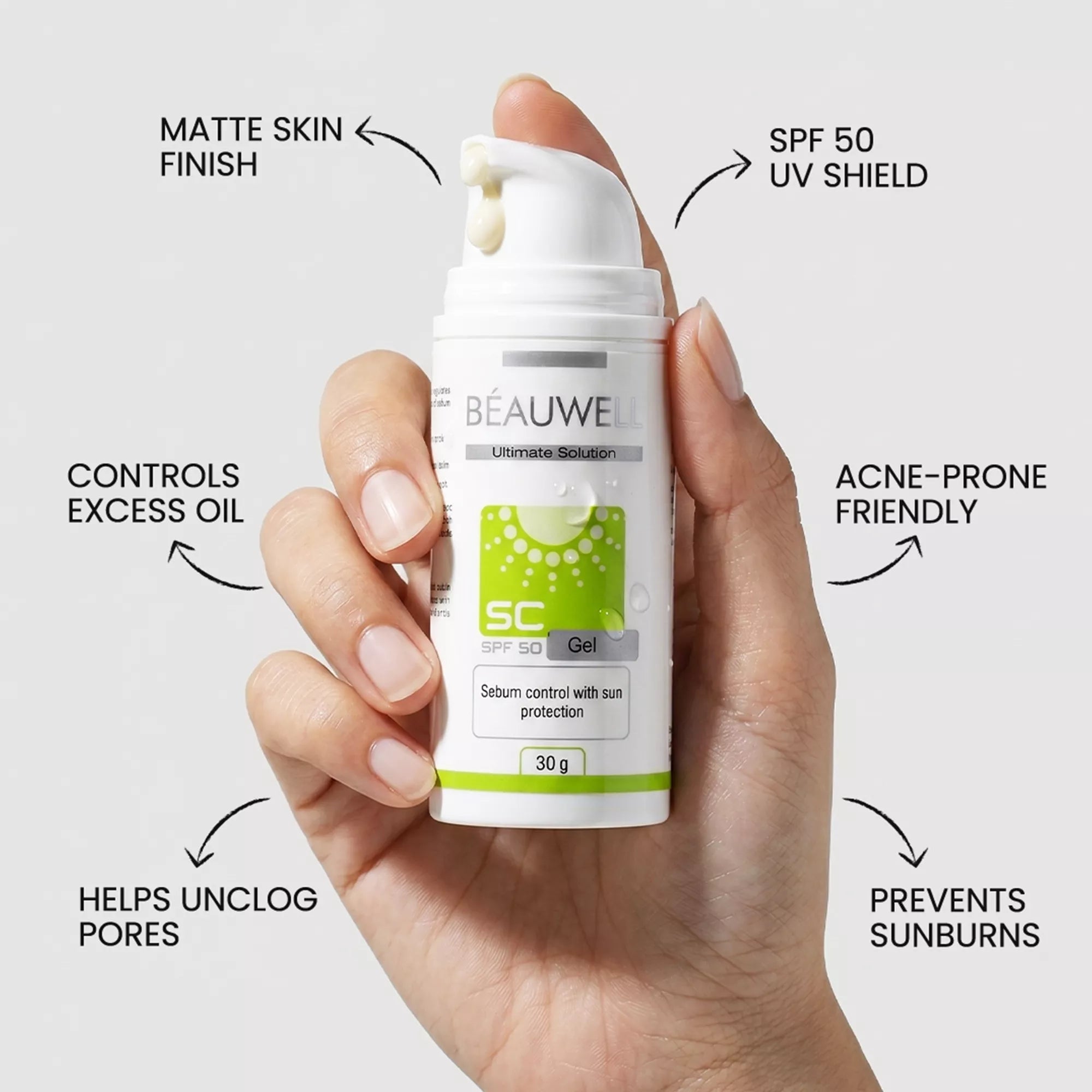 Beauwell Sebum Control SPF 50 Gel