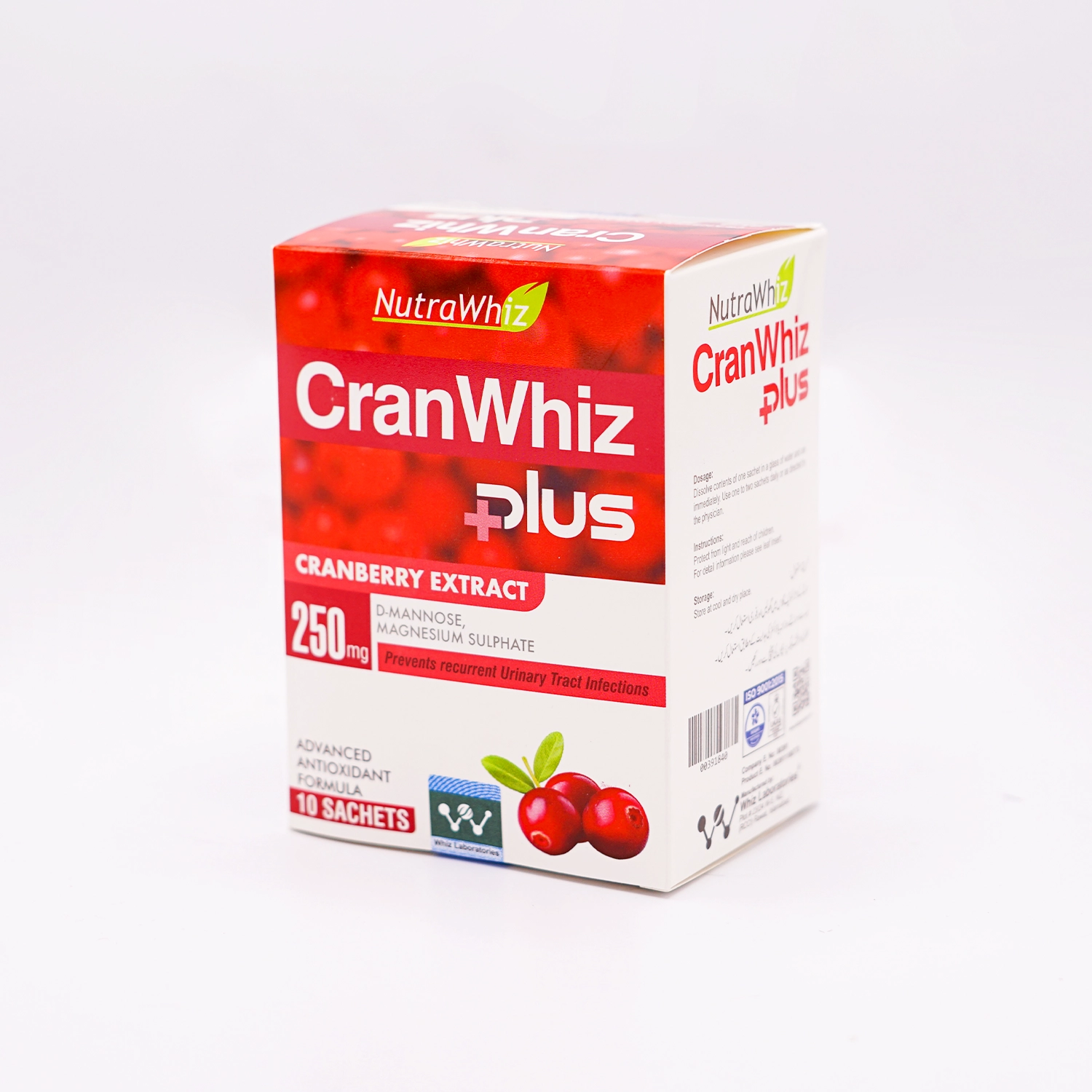 CranWhiz Plus Sachet with white background
