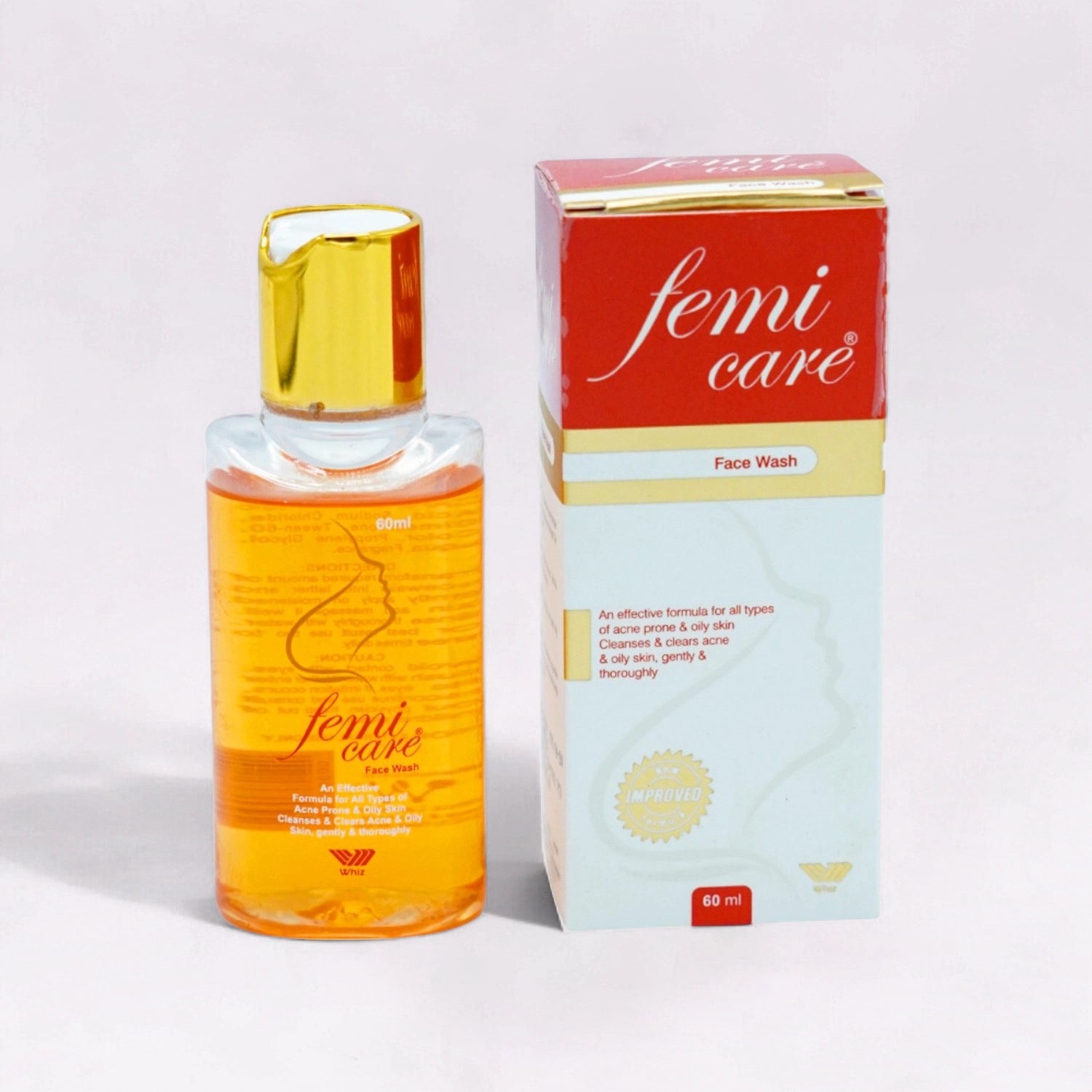 The box describes it as an 'Anti-acne formula' that 'Cleanses & clears acne' and 'Leaves skin gently & thoroughly clean.