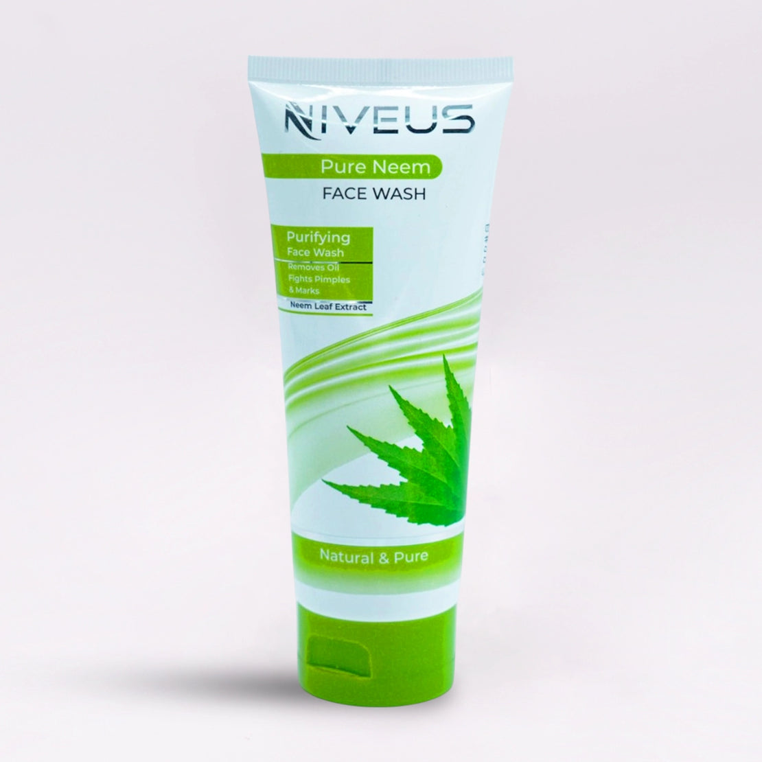 Niveus Pure Neem Face Wash, 100ml green and white tube with a white cap.