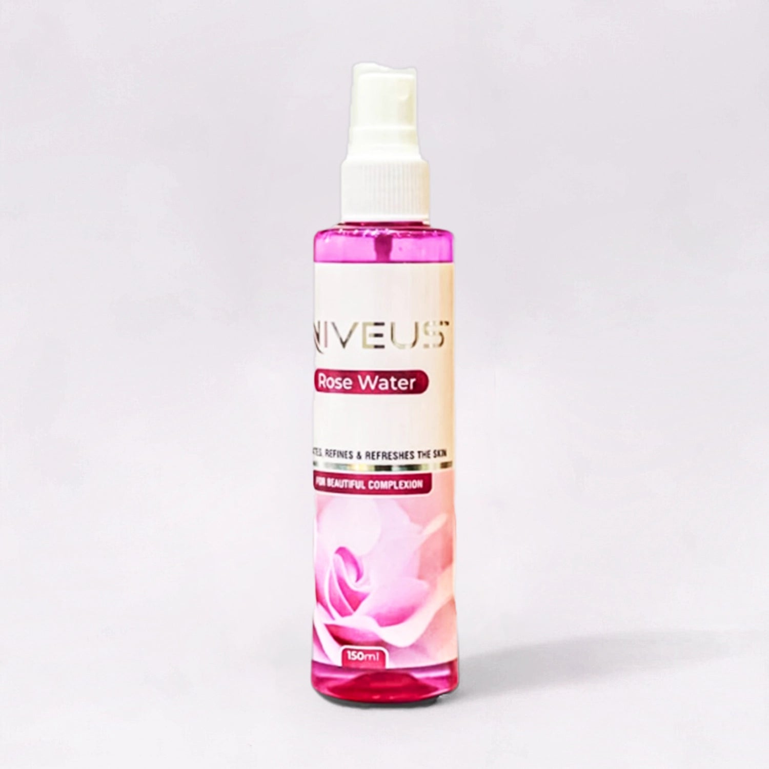 Niveus Rose Water spray, designed to hydrate, refine, and refresh the skin for a beautiful complexion
