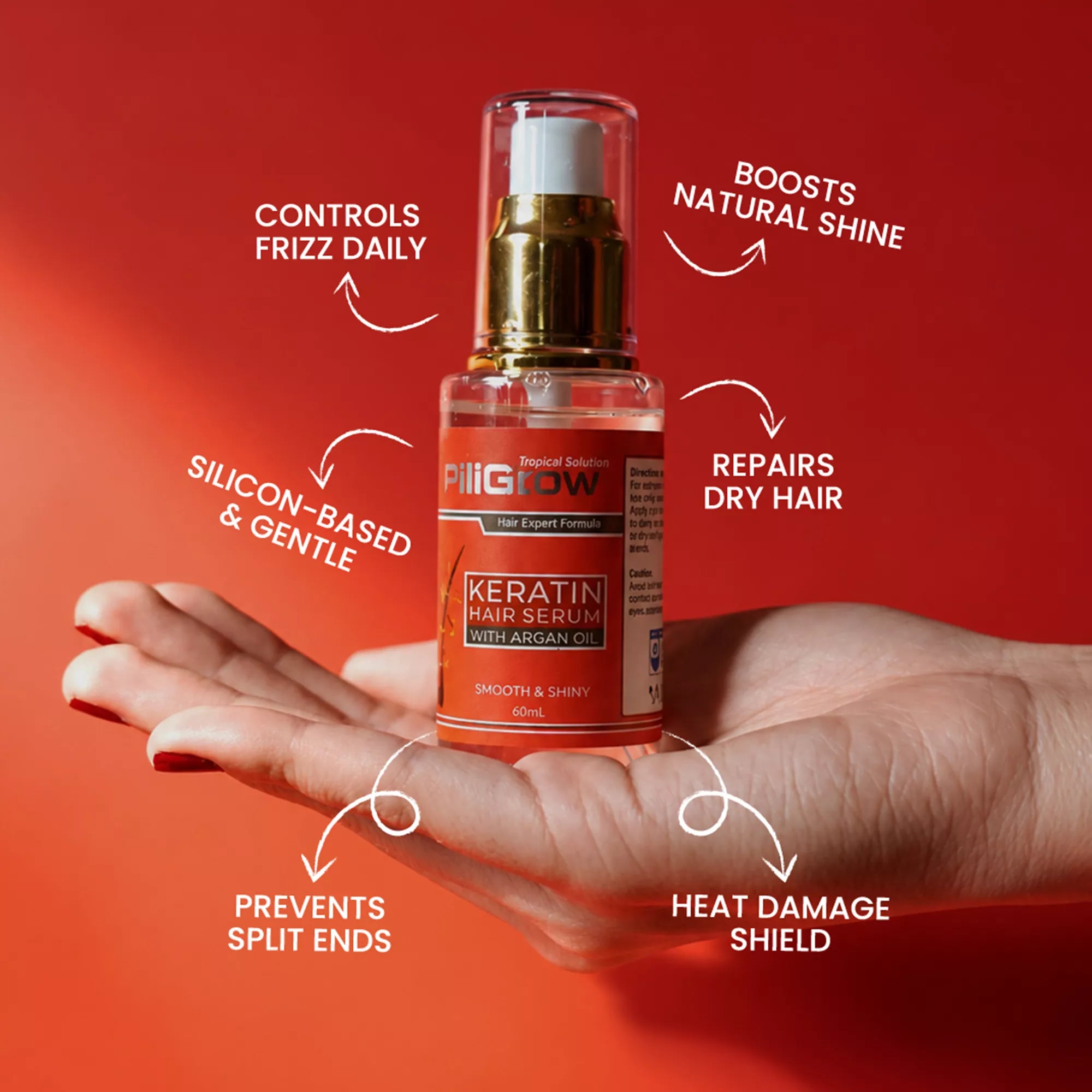 Piligrow Keratin Hair Serum